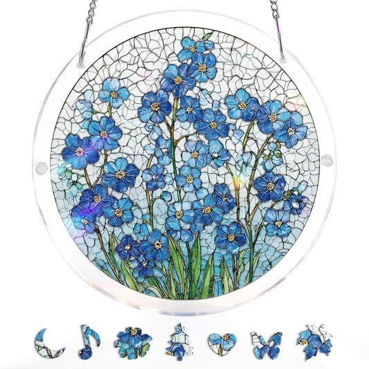 Attrape-Soleil en Acrylique Effet Vitrail – 4 Modèles Décoratifs Suspendus