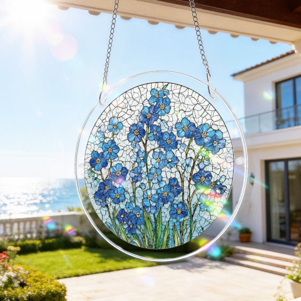 Attrape-Soleil en Acrylique Effet Vitrail – 4 Modèles Décoratifs Suspendus