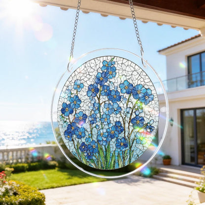 Attrape-Soleil en Acrylique Effet Vitrail – 4 Modèles Décoratifs Suspendus