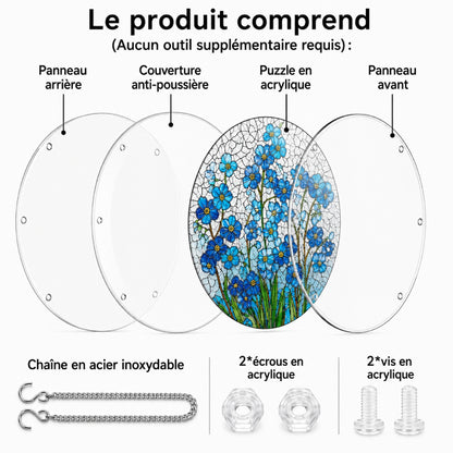Attrape-Soleil en Acrylique Effet Vitrail – 4 Modèles Décoratifs Suspendus