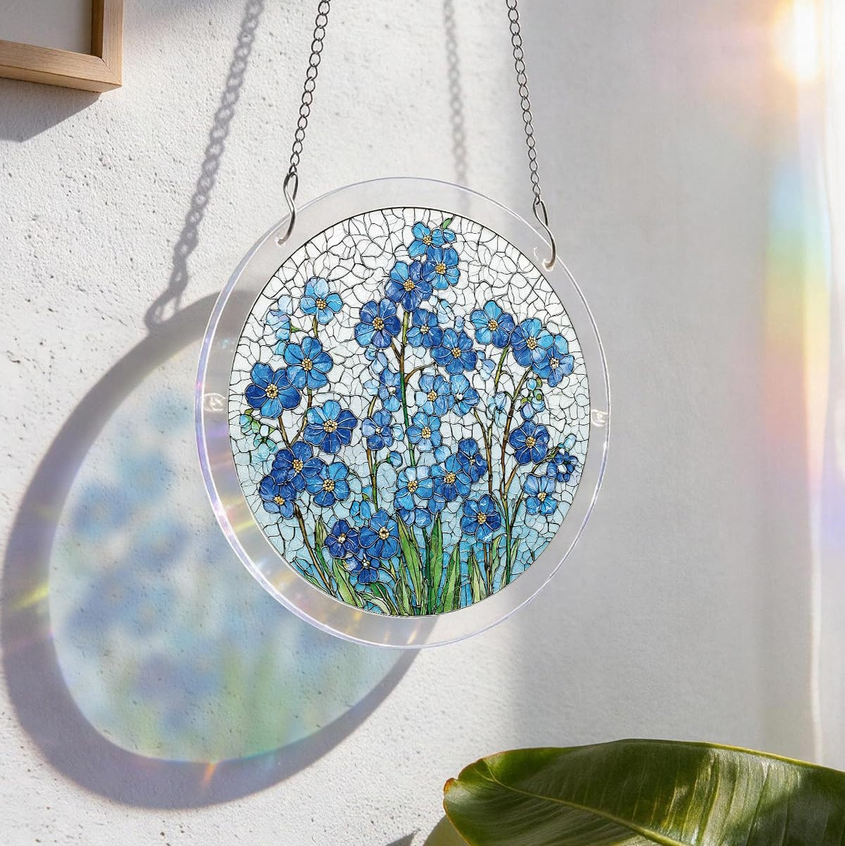 Attrape-Soleil en Acrylique Effet Vitrail – 4 Modèles Décoratifs Suspendus