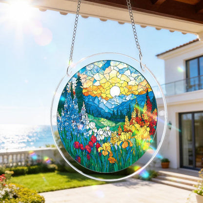 Attrape-Soleil en Acrylique Effet Vitrail – 4 Modèles Décoratifs Suspendus