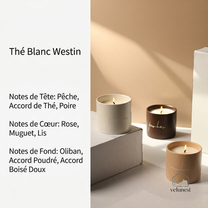 Bougie d'Aromathérapie en Céramique "For Her" – Senteurs Naturelles Velunest