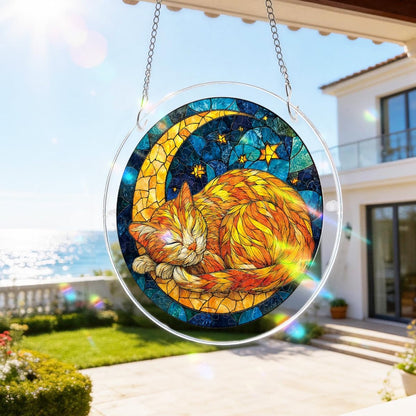 Attrape-Soleil en Acrylique Effet Vitrail – 4 Modèles Décoratifs Suspendus