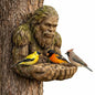 Mangeoire à oiseaux Bigfoot pour tronc d’arbre – Décoration de Jardin en Résine