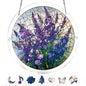 Attrape-Soleil en Acrylique Effet Vitrail – Grâce du Jardin Violet