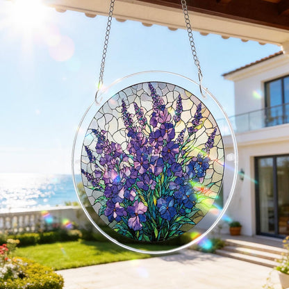 Attrape-Soleil en Acrylique Effet Vitrail – 4 Modèles Décoratifs Suspendus